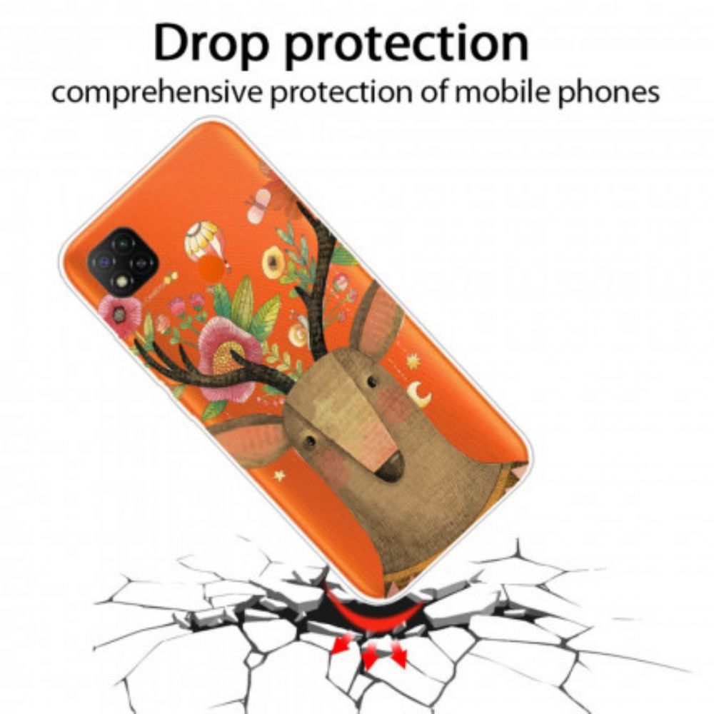 Hoesje voor Xiaomi Redmi 9C Tribale Herten