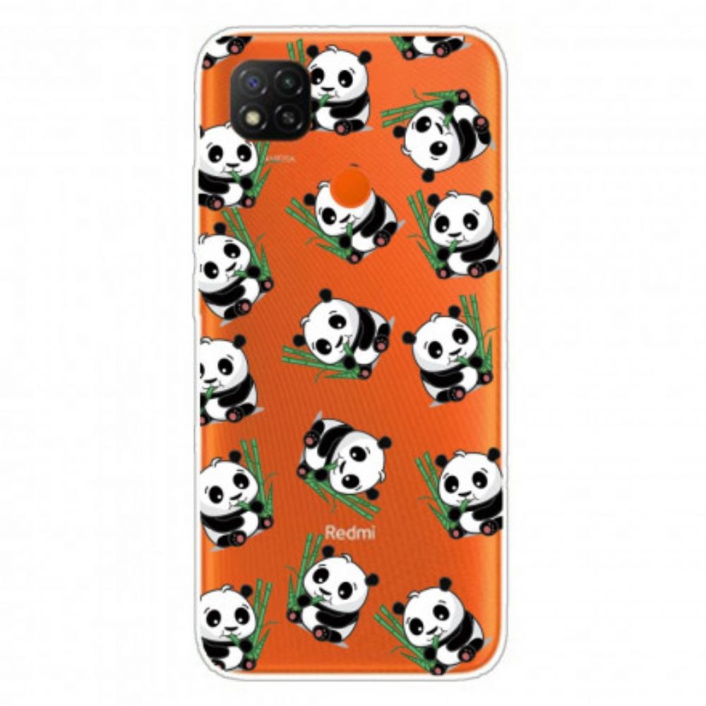 Telefoonhoesje voor Xiaomi Redmi 9C Kleine Panda's