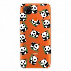 Telefoonhoesje voor Xiaomi Redmi 9C Kleine Panda's