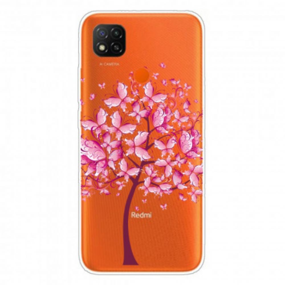 Telefoonhoesje voor Xiaomi Redmi 9C Roze Boom Top