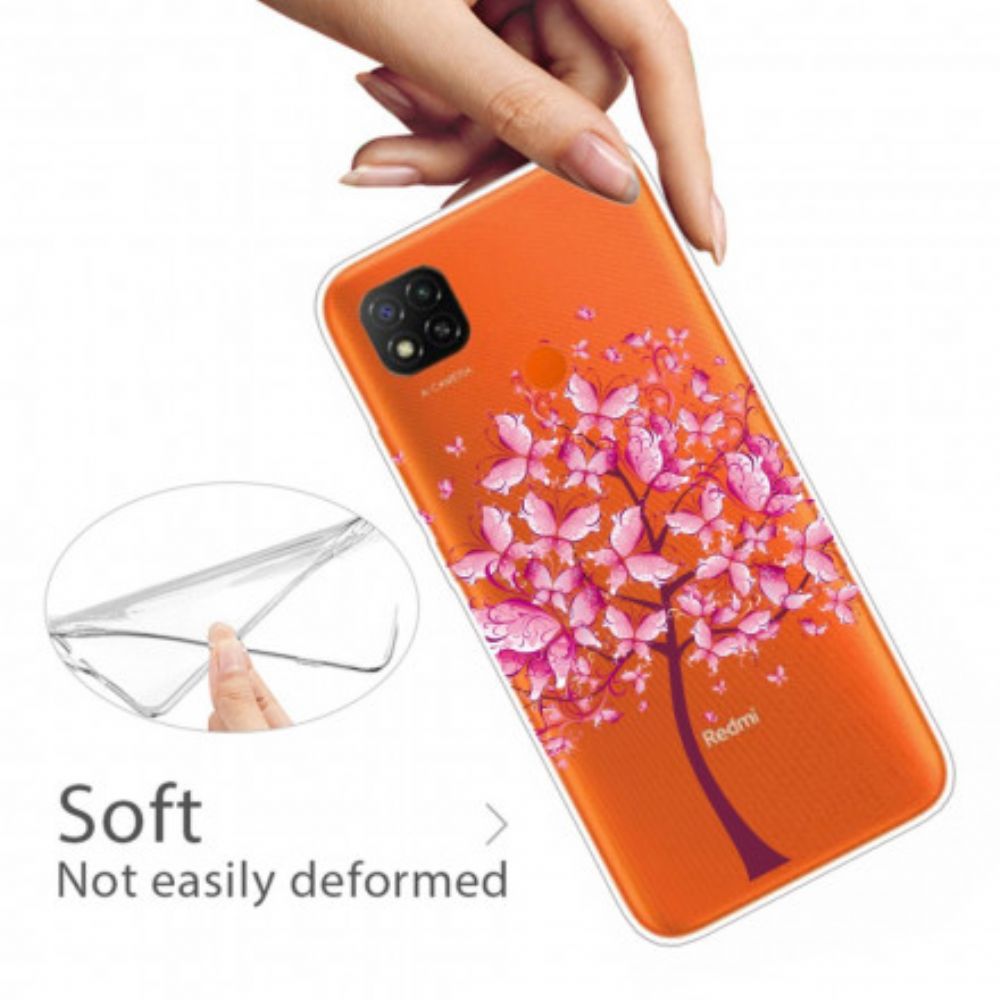 Telefoonhoesje voor Xiaomi Redmi 9C Roze Boom Top