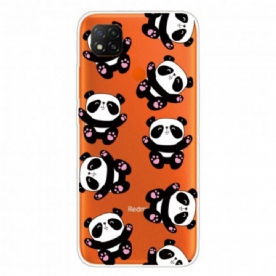 Telefoonhoesje voor Xiaomi Redmi 9C Top Panda's Leuk