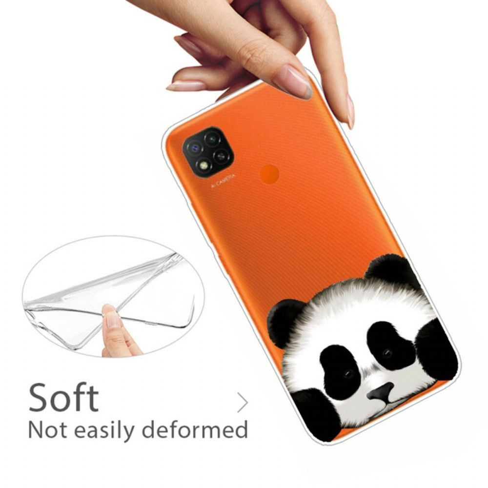 Telefoonhoesje voor Xiaomi Redmi 9C Transparante Panda