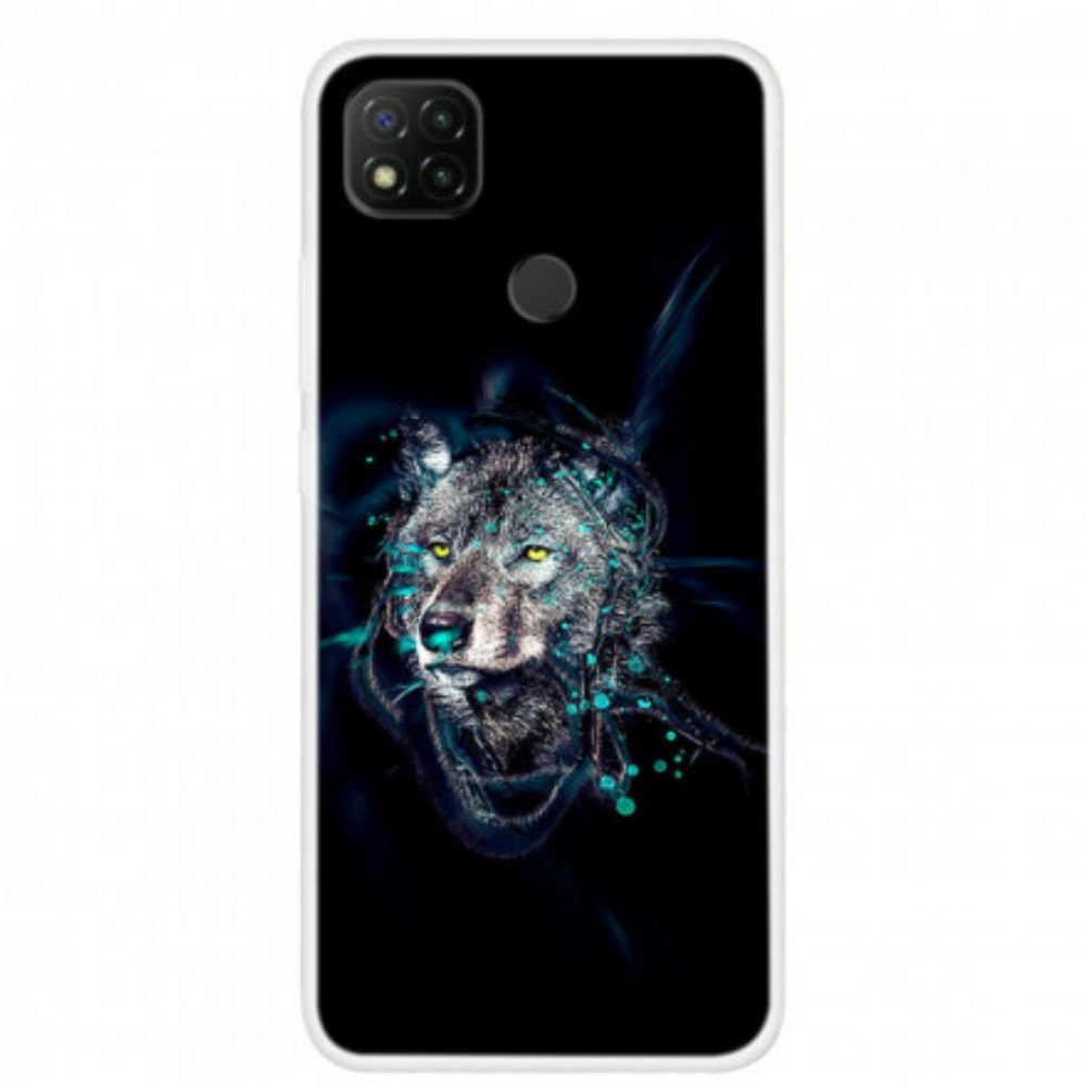 Telefoonhoesje voor Xiaomi Redmi 9C Wolf