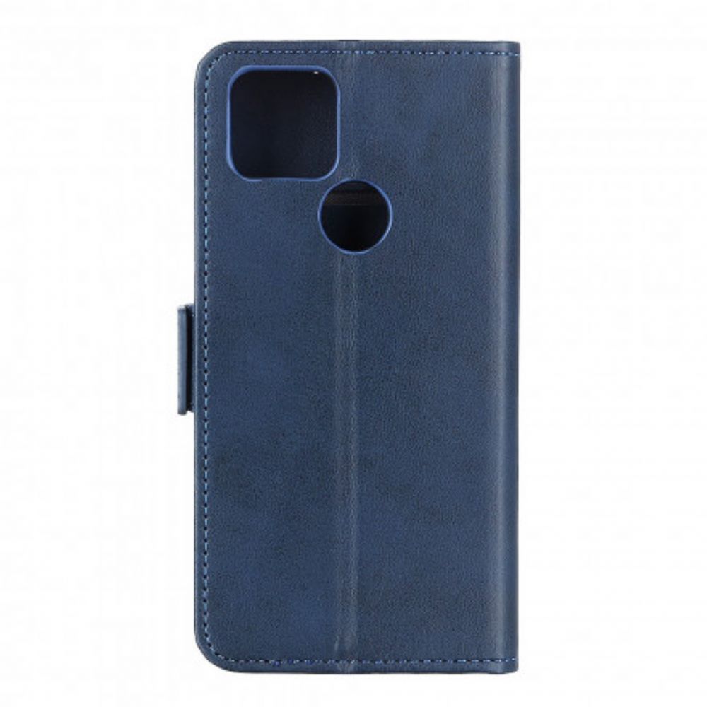 Flip Case voor Moto G9 Power Folio-hoesje Dubbele Klep