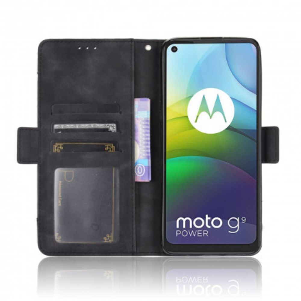 Folio-hoesje voor Moto G9 Power Eerste Klas Multi-kaart