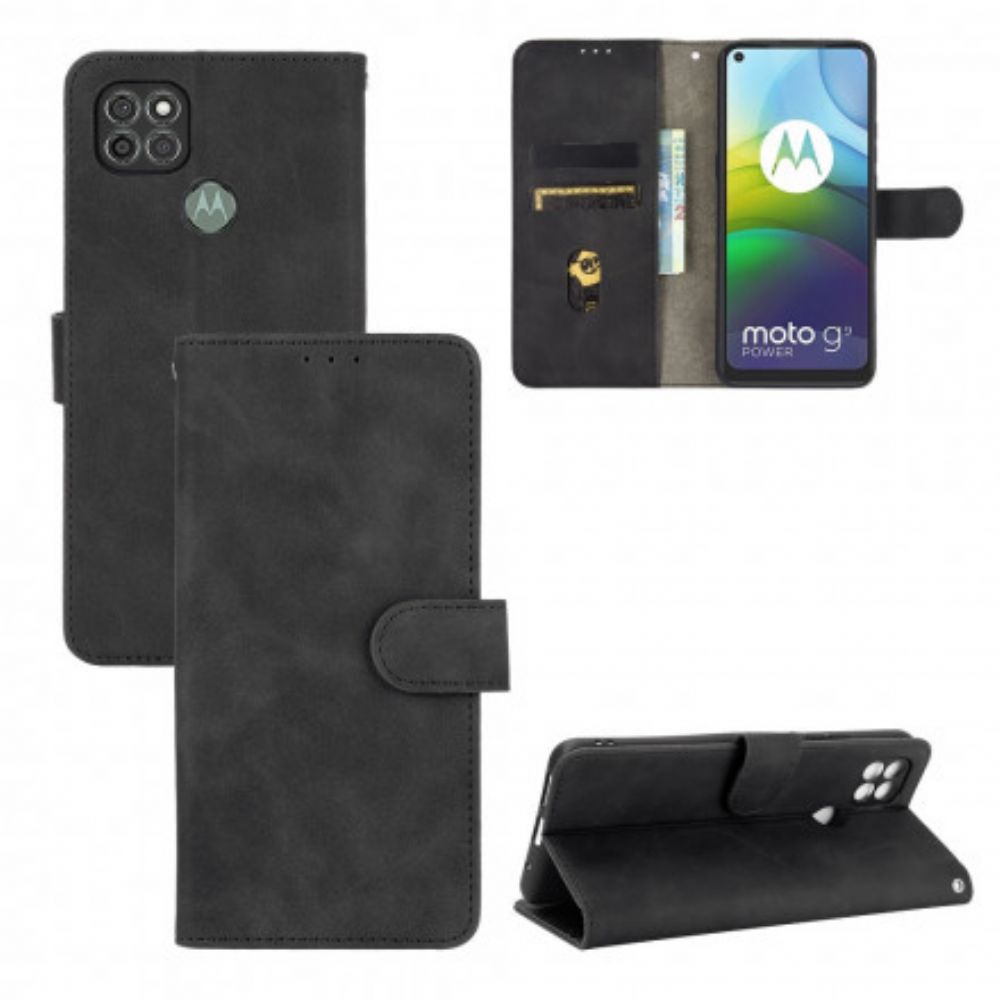 Leren Hoesje voor Moto G9 Power Zachtheid