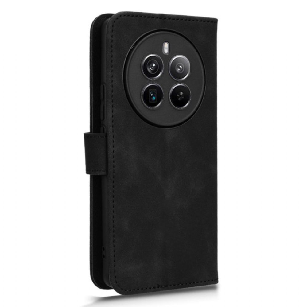 Flip Case Leren Realme 12 Pro / 12 Pro Plus Suède-effect