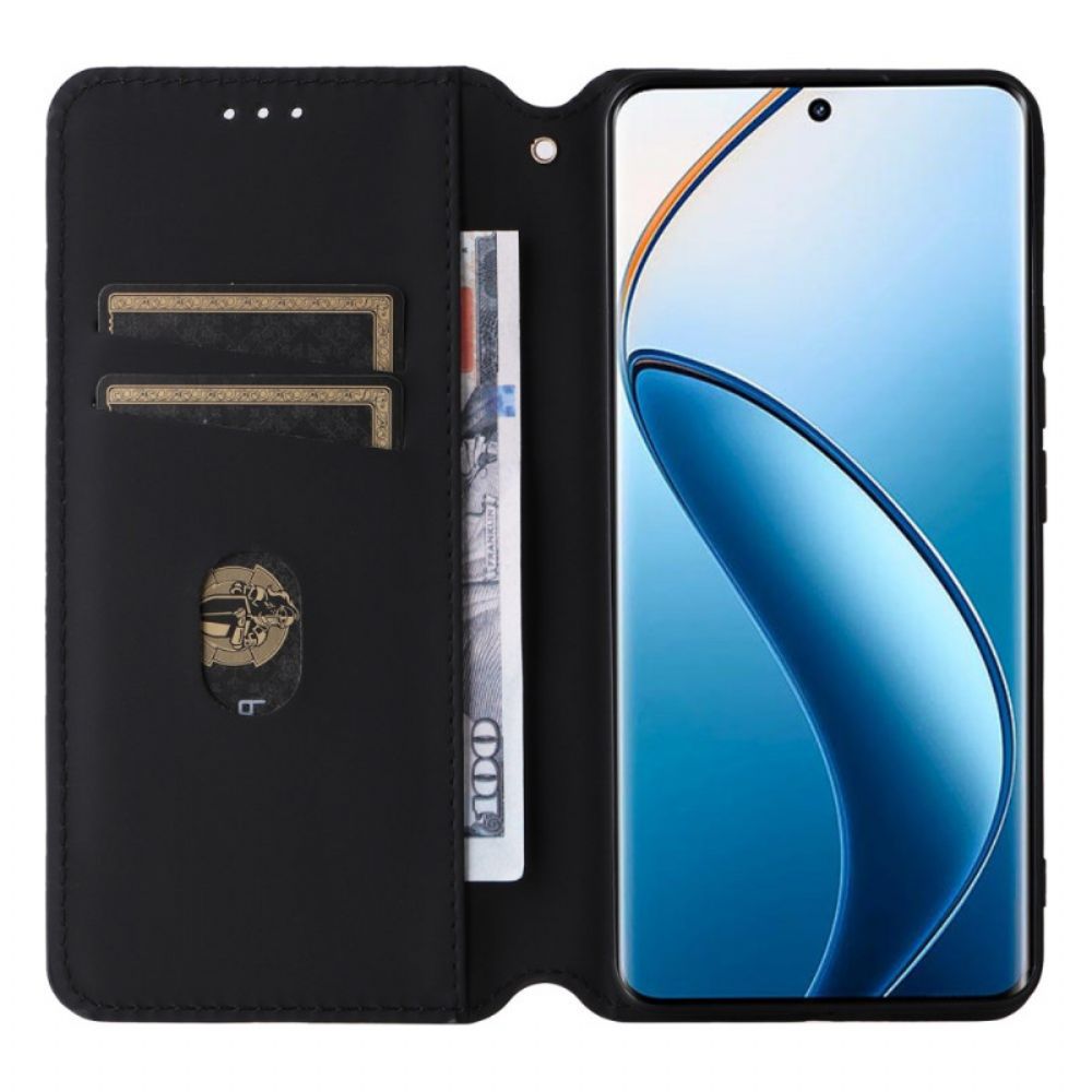 Folio-hoesje Realme 12 Pro / 12 Pro Plus 3d-ruitpatroon Bescherming Hoesje