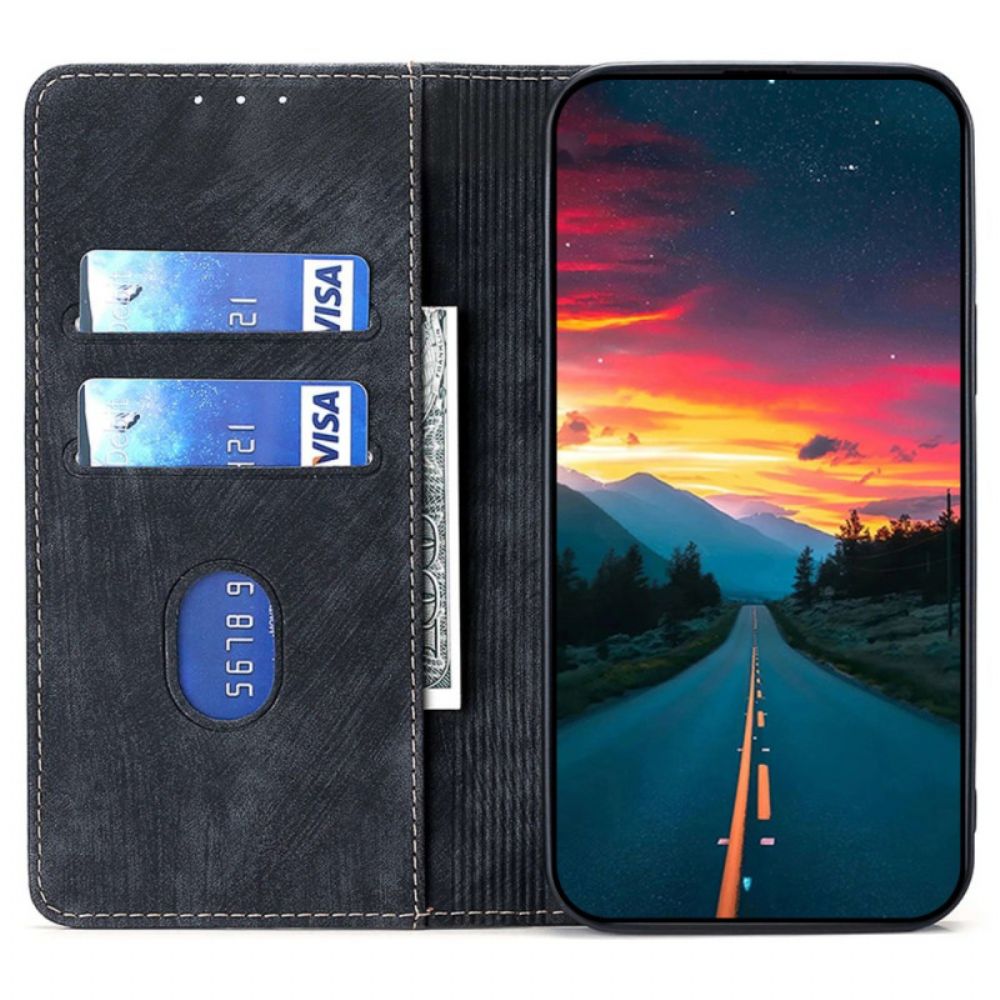 Folio-hoesje Realme 12 Pro / 12 Pro Plus Rfid-blokkerende Retro Portemonnee