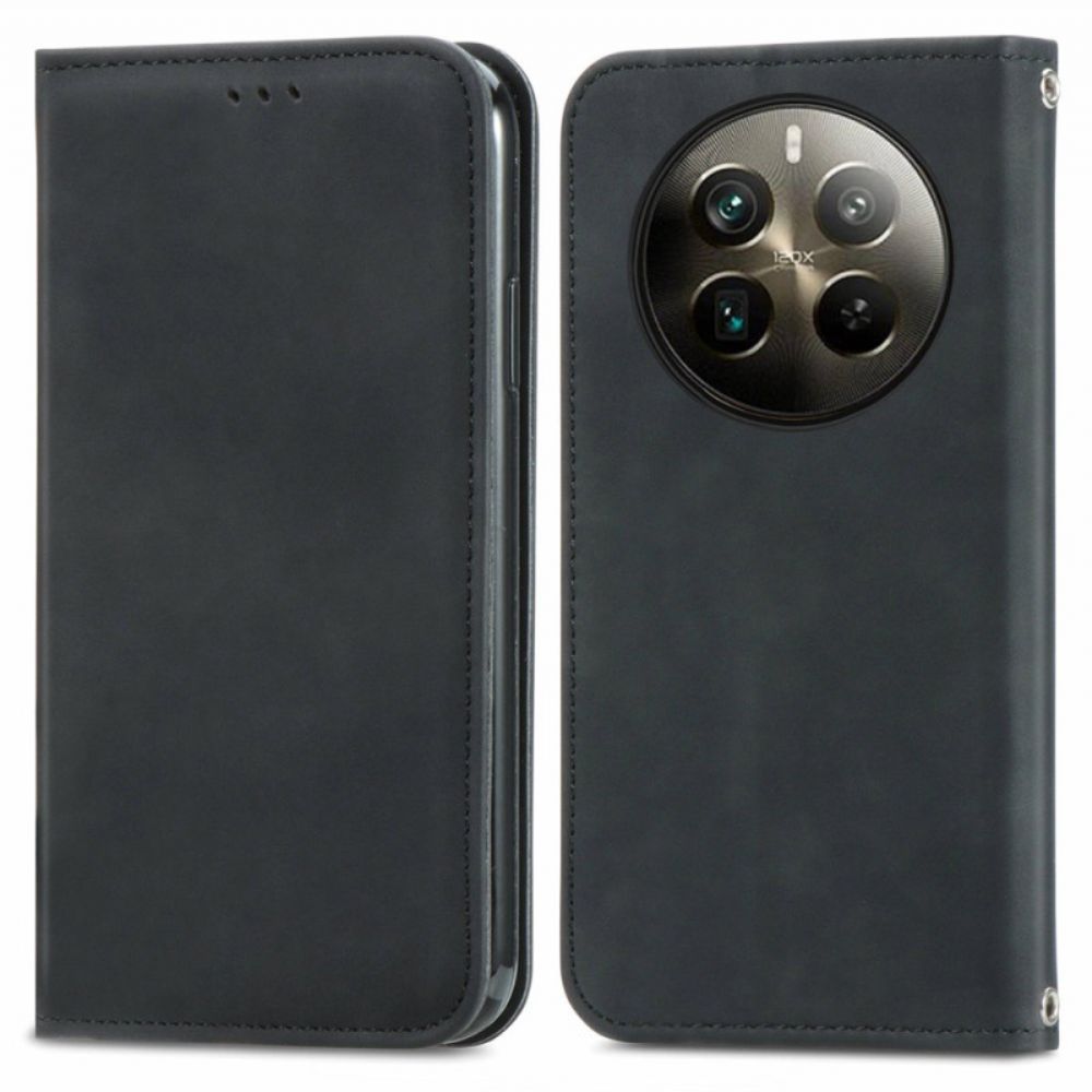 Folio-hoesje Realme 12 Pro / 12 Pro Plus Suède-effect Bescherming Hoesje