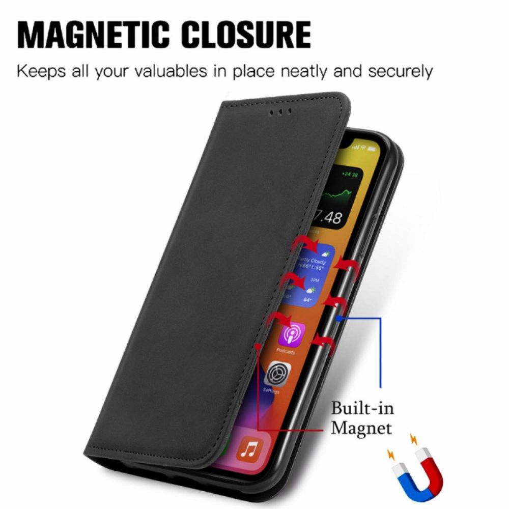 Folio-hoesje Realme 12 Pro / 12 Pro Plus Suède-effect Bescherming Hoesje