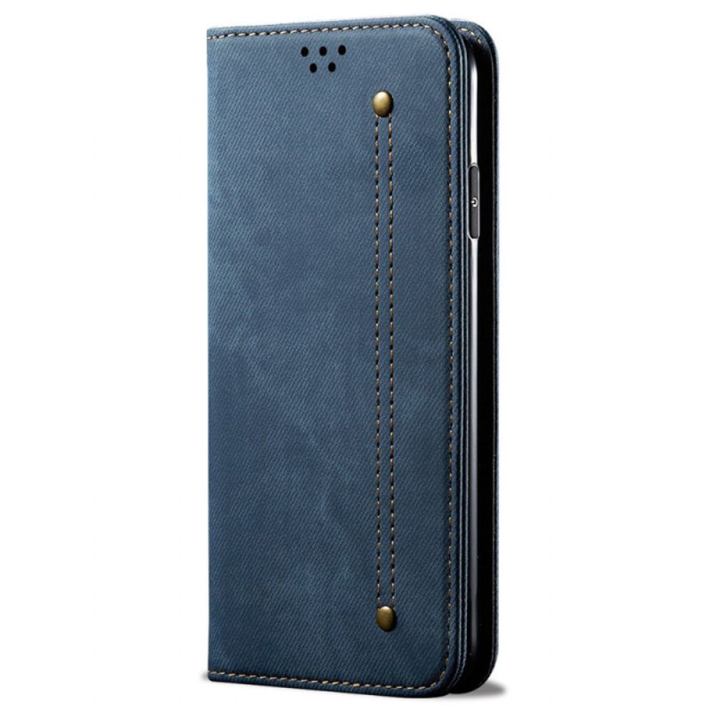 Folio-hoesje Voor Realme 12 Pro / 12 Pro Plus Jeansstof