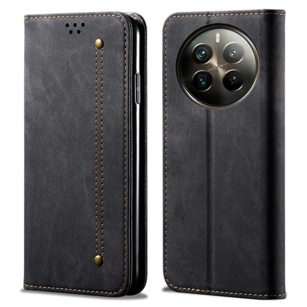 Folio-hoesje Voor Realme 12 Pro / 12 Pro Plus Jeansstof