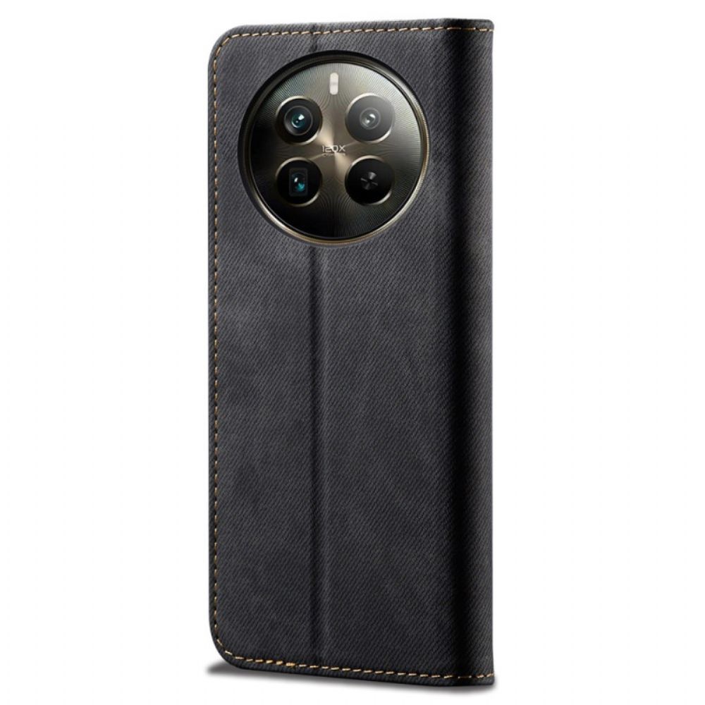 Folio-hoesje Voor Realme 12 Pro / 12 Pro Plus Jeansstof