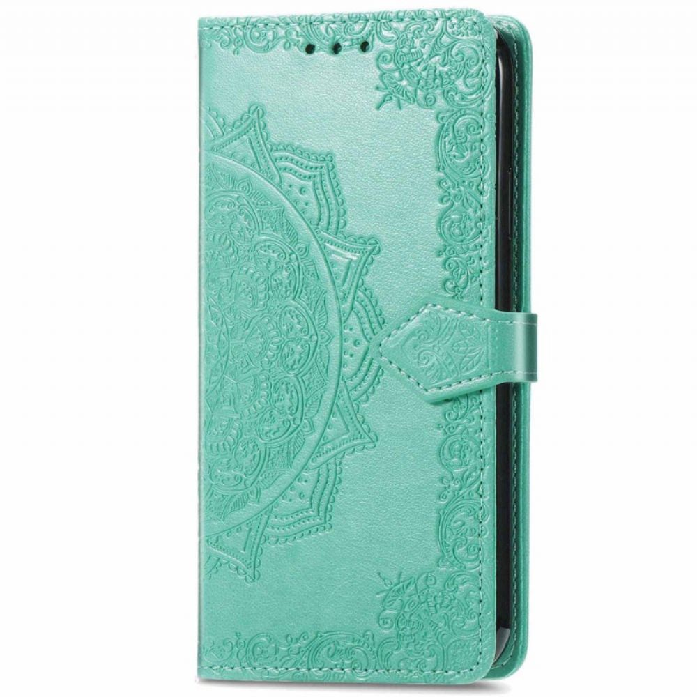 Leren Hoesje Realme 12 Pro / 12 Pro Plus Barokmandala Bescherming Hoesje