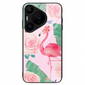 Hoesje Voor Huawei Pura 70 Vogel Van Gehard Glas