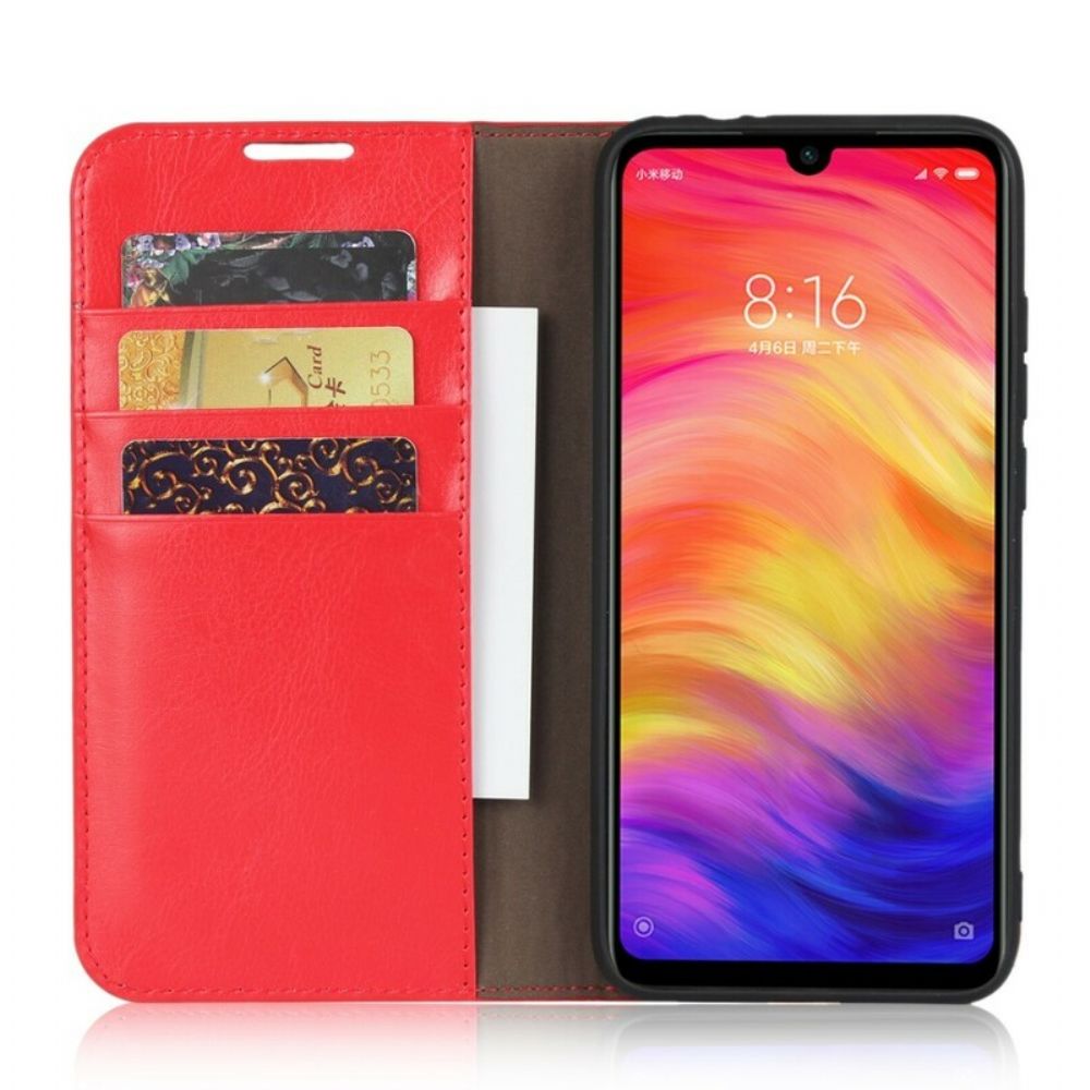 Bescherming Hoesje voor Xiaomi Redmi Note 7 Folio-hoesje Echt Verouderd Leer