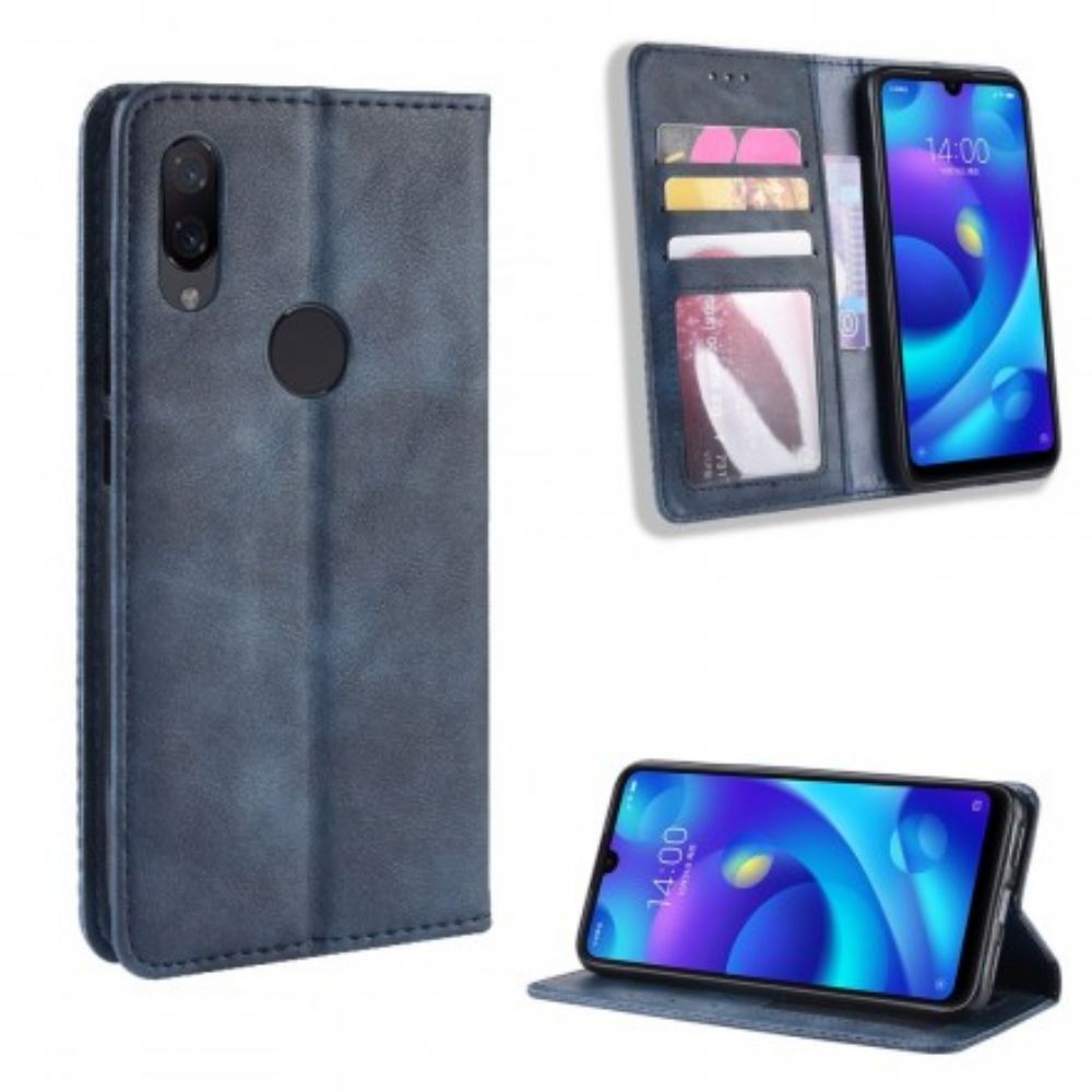 Bescherming Hoesje voor Xiaomi Redmi Note 7 Folio-hoesje Vintage Gestileerd Leereffect