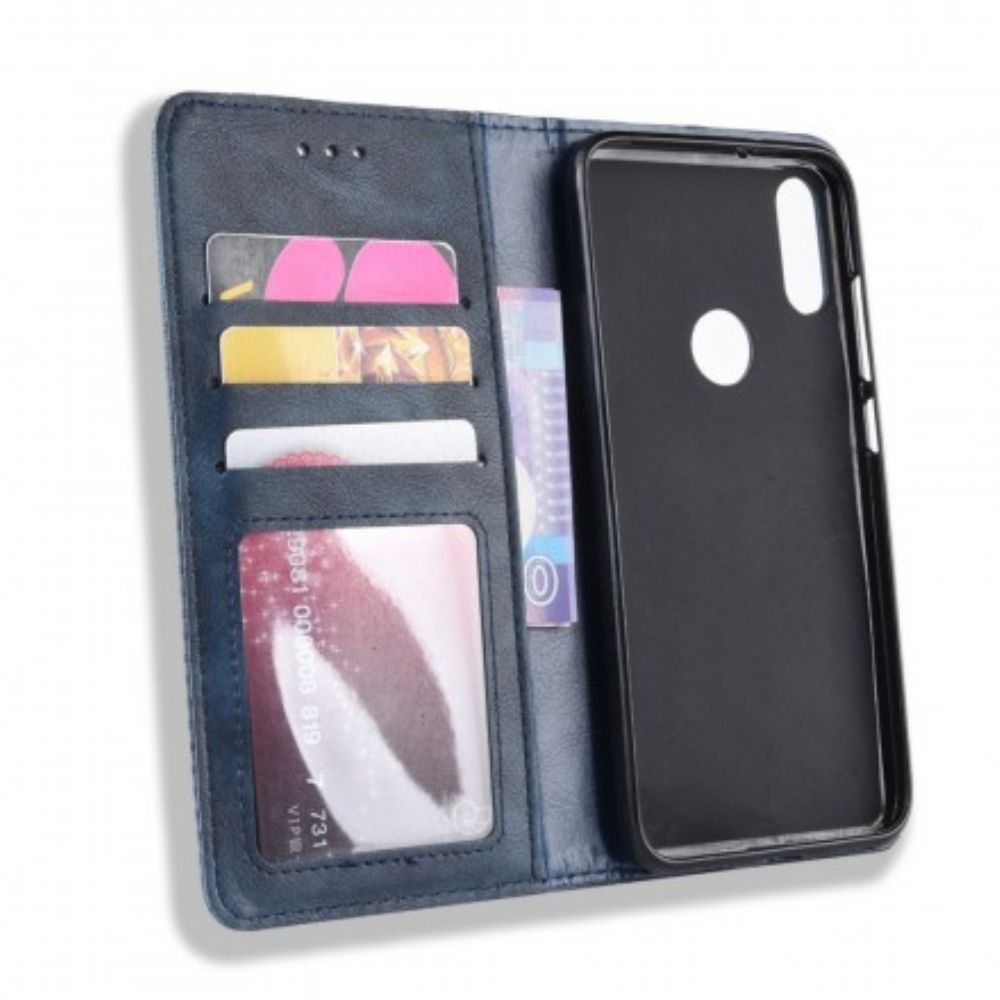 Bescherming Hoesje voor Xiaomi Redmi Note 7 Folio-hoesje Vintage Gestileerd Leereffect