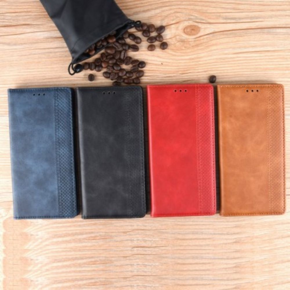 Bescherming Hoesje voor Xiaomi Redmi Note 7 Folio-hoesje Vintage Gestileerd Leereffect