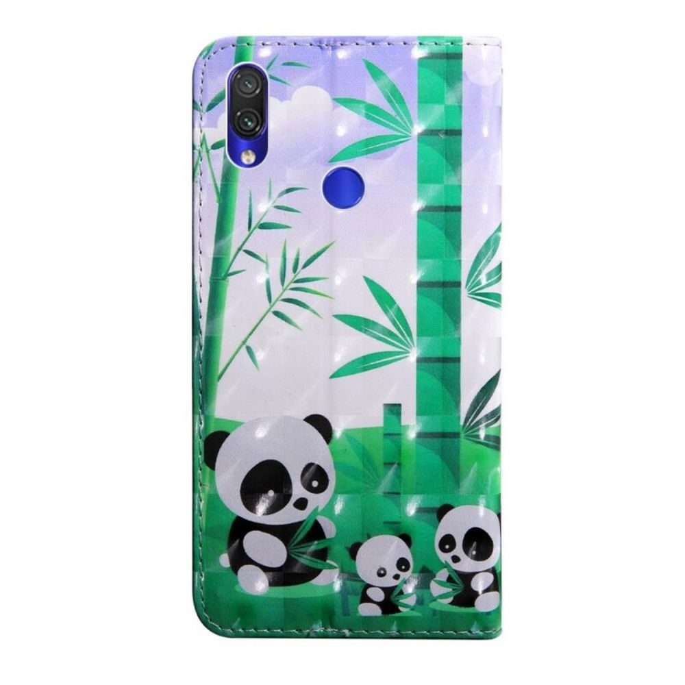 Flip Case voor Xiaomi Redmi Note 7 Mam Octave En Anne De Panda's