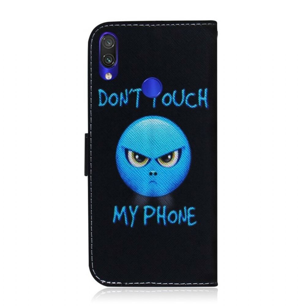 Folio-hoesje voor Xiaomi Redmi Note 7 Emoji-telefoon