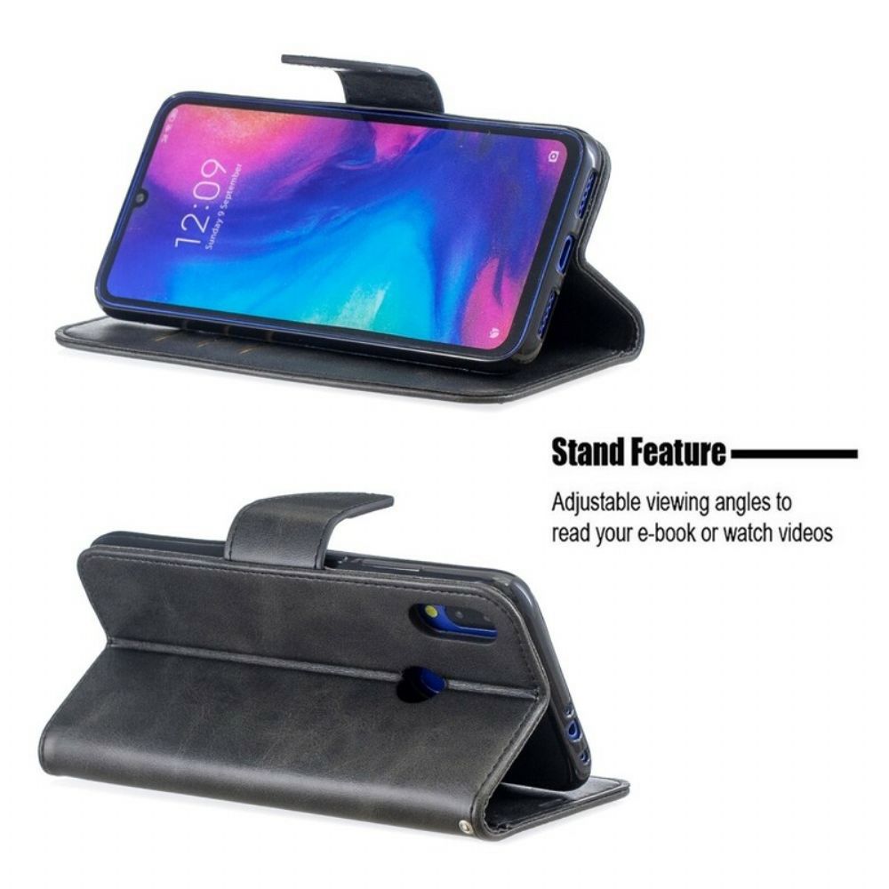 Folio-hoesje voor Xiaomi Redmi Note 7 Flip Case Gladde Schuine Klep