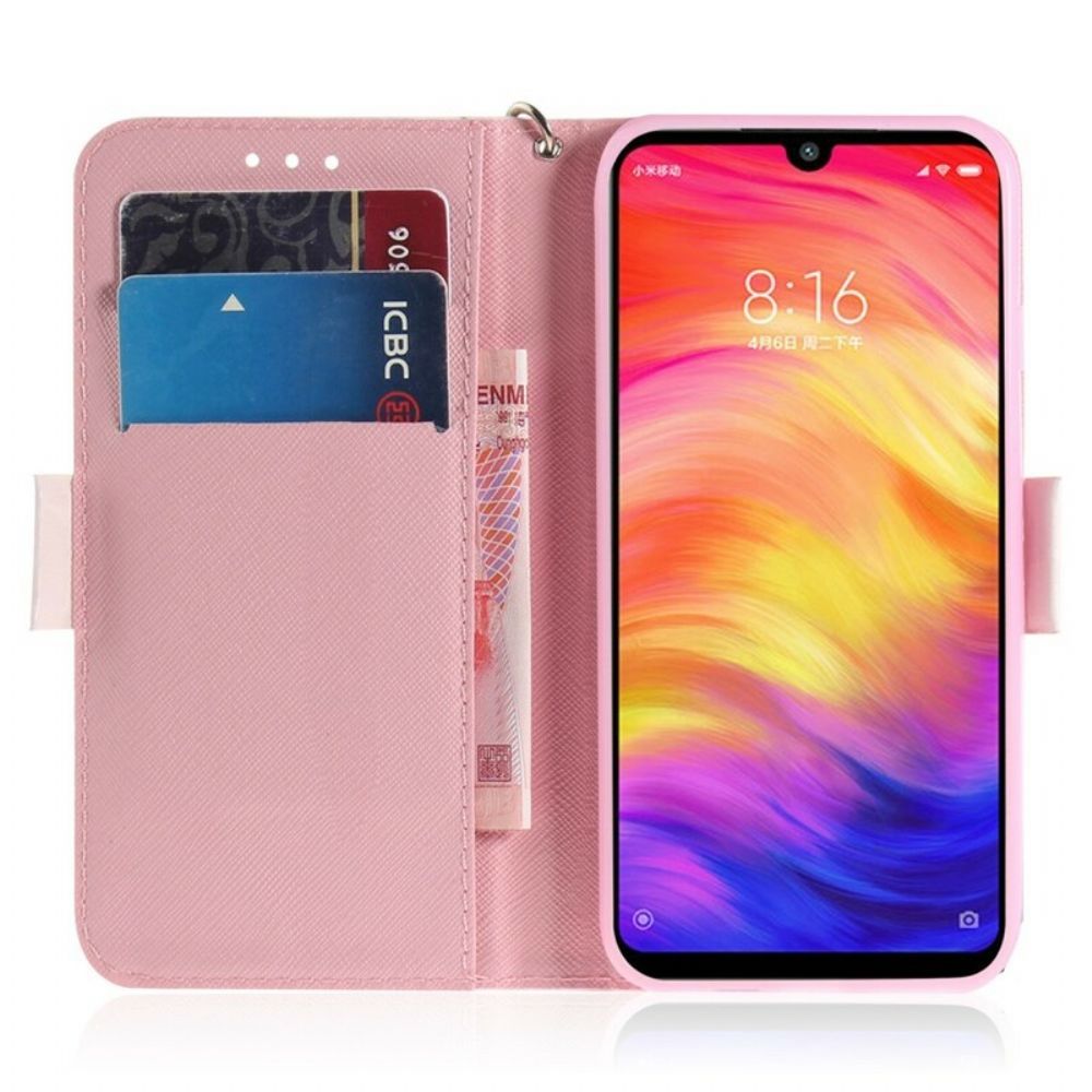 Folio-hoesje voor Xiaomi Redmi Note 7 Met Ketting Bandpomp