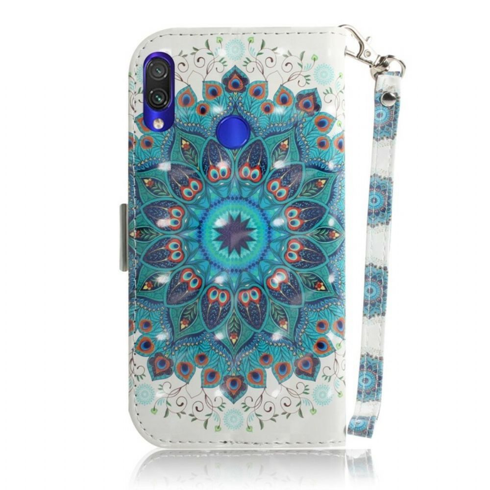 Folio-hoesje voor Xiaomi Redmi Note 7 Met Ketting Meesterlijke Lanyard Manda