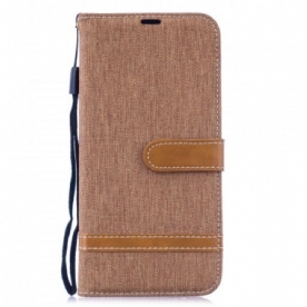 Folio-hoesje voor Xiaomi Redmi Note 7 Stof En Leereffect