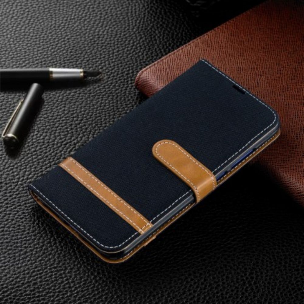 Folio-hoesje voor Xiaomi Redmi Note 7 Stof En Leereffect