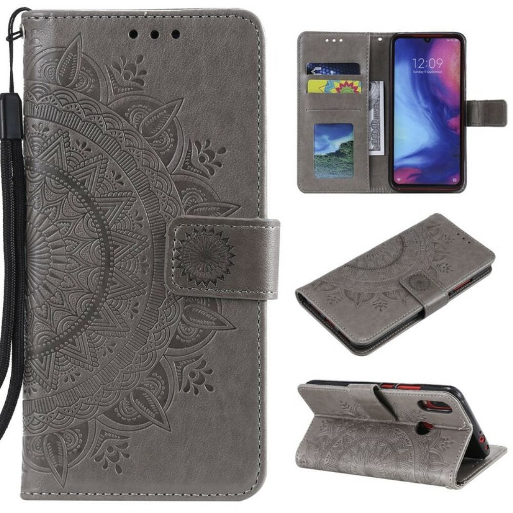 Folio-hoesje voor Xiaomi Redmi Note 7 Zon Mandala