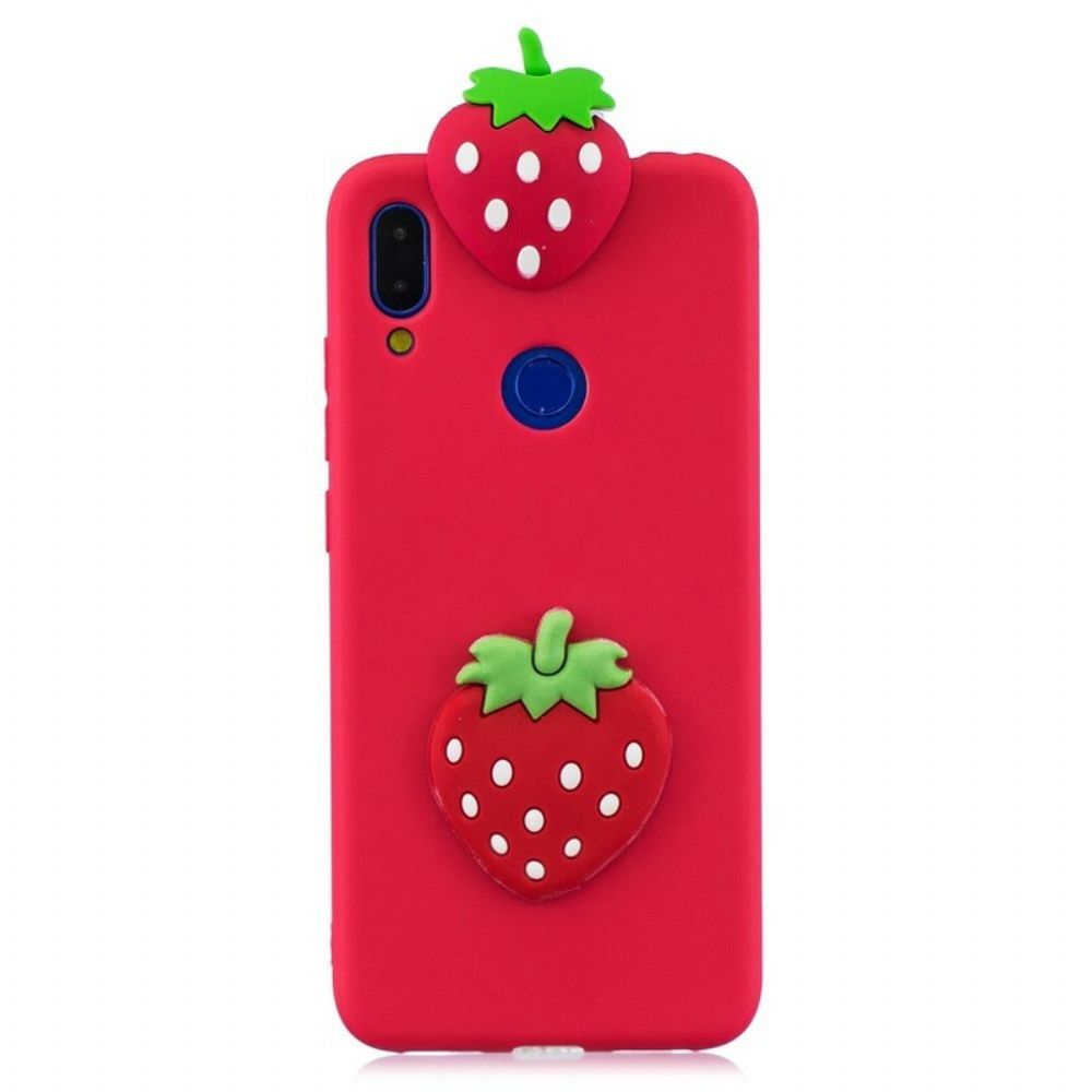 Hoesje voor Xiaomi Redmi Note 7 3d Aardbei