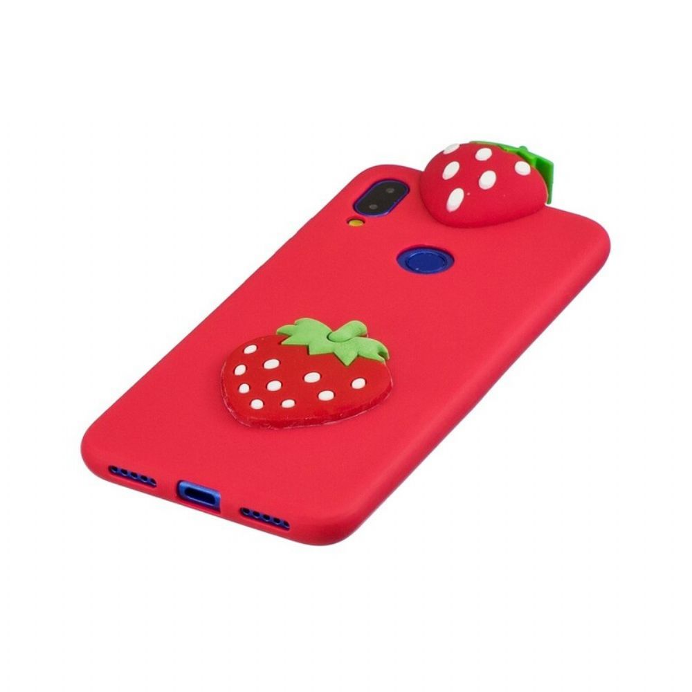 Hoesje voor Xiaomi Redmi Note 7 3d Aardbei