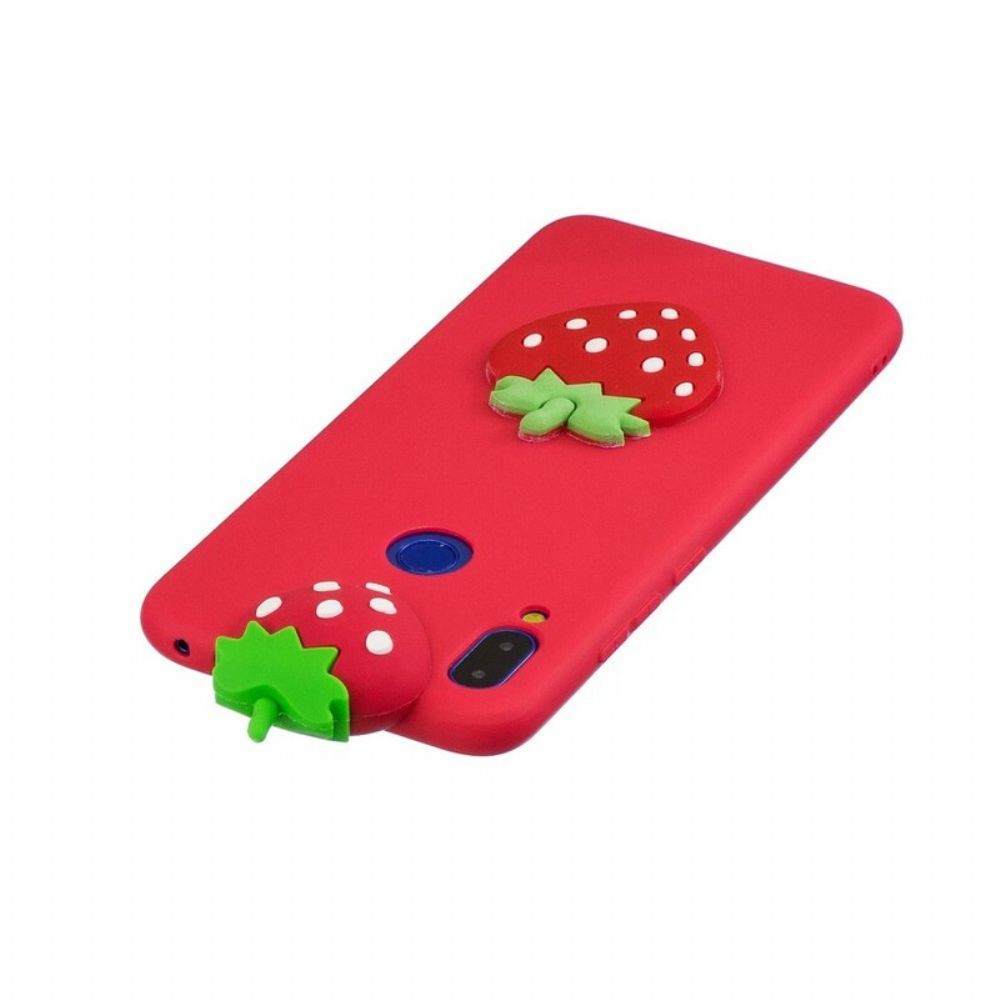 Hoesje voor Xiaomi Redmi Note 7 3d Aardbei