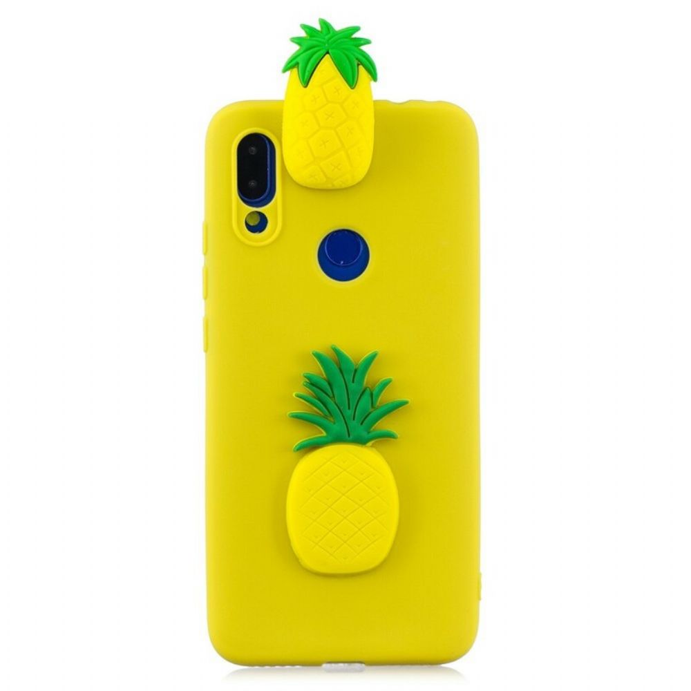 Hoesje voor Xiaomi Redmi Note 7 3d Ananas