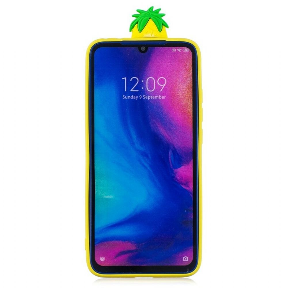 Hoesje voor Xiaomi Redmi Note 7 3d Ananas