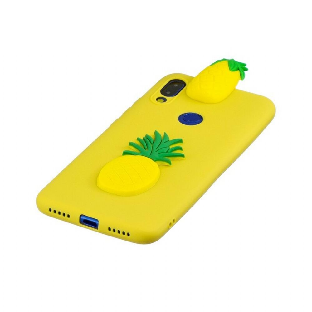 Hoesje voor Xiaomi Redmi Note 7 3d Ananas