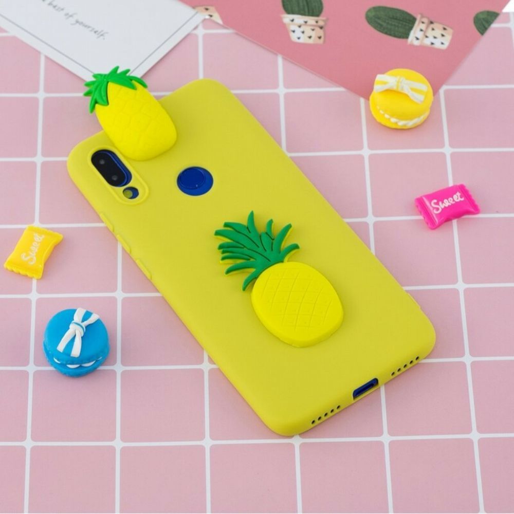 Hoesje voor Xiaomi Redmi Note 7 3d Ananas