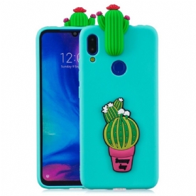 Hoesje voor Xiaomi Redmi Note 7 3d Cactus Waanzin