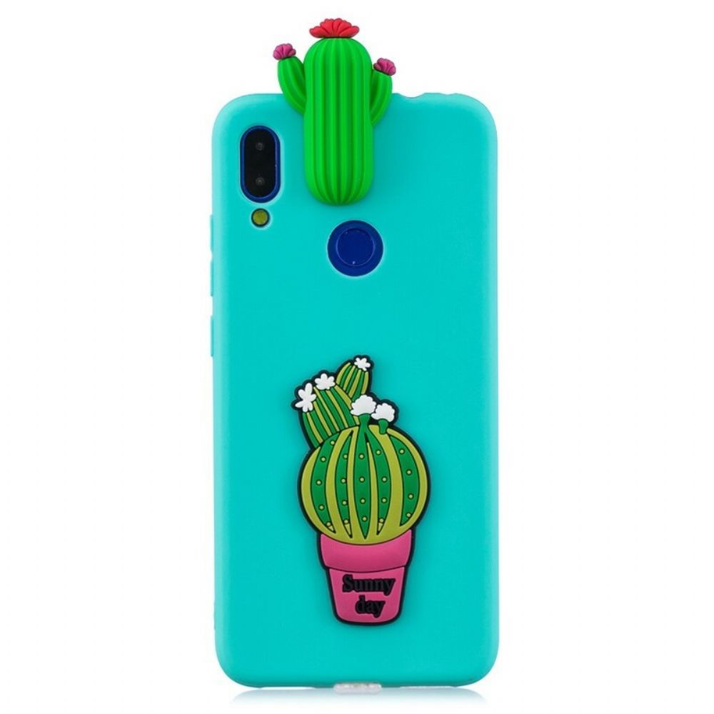 Hoesje voor Xiaomi Redmi Note 7 3d Cactus Waanzin