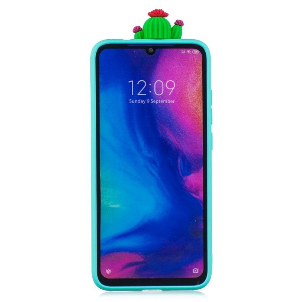 Hoesje voor Xiaomi Redmi Note 7 3d Cactus Waanzin