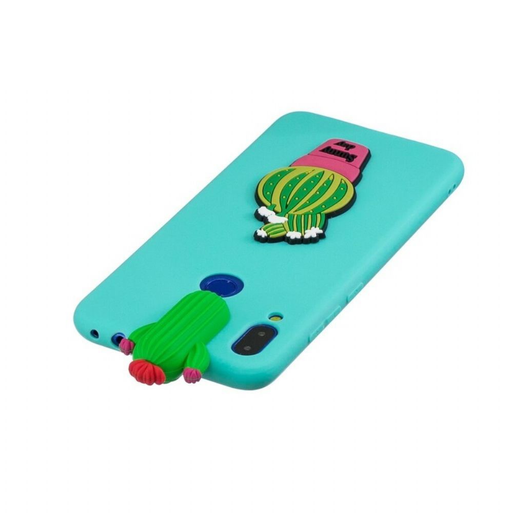 Hoesje voor Xiaomi Redmi Note 7 3d Cactus Waanzin