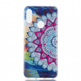 Hoesje voor Xiaomi Redmi Note 7 Fluorescerende Kleurrijke Mandala