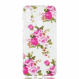 Hoesje voor Xiaomi Redmi Note 7 Fluorescerende Vrijheidsbloemen