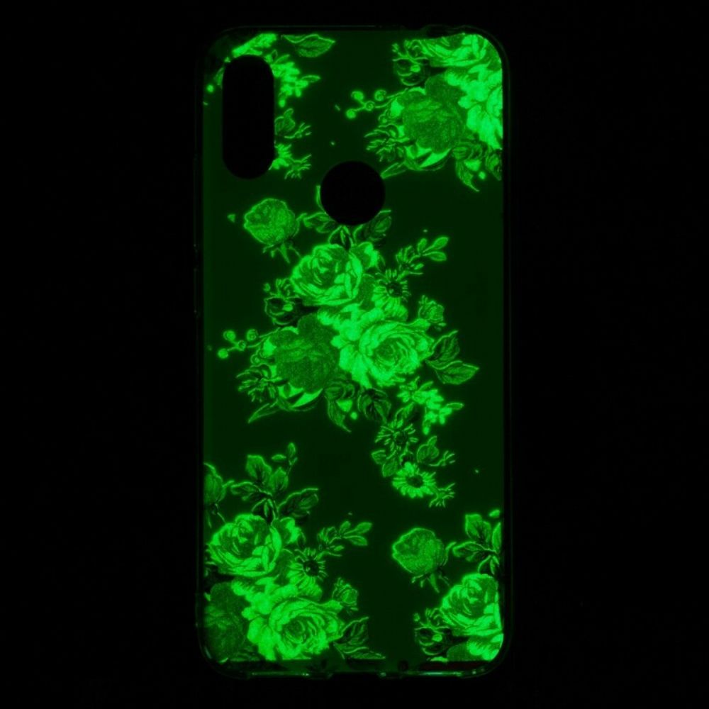 Hoesje voor Xiaomi Redmi Note 7 Fluorescerende Vrijheidsbloemen