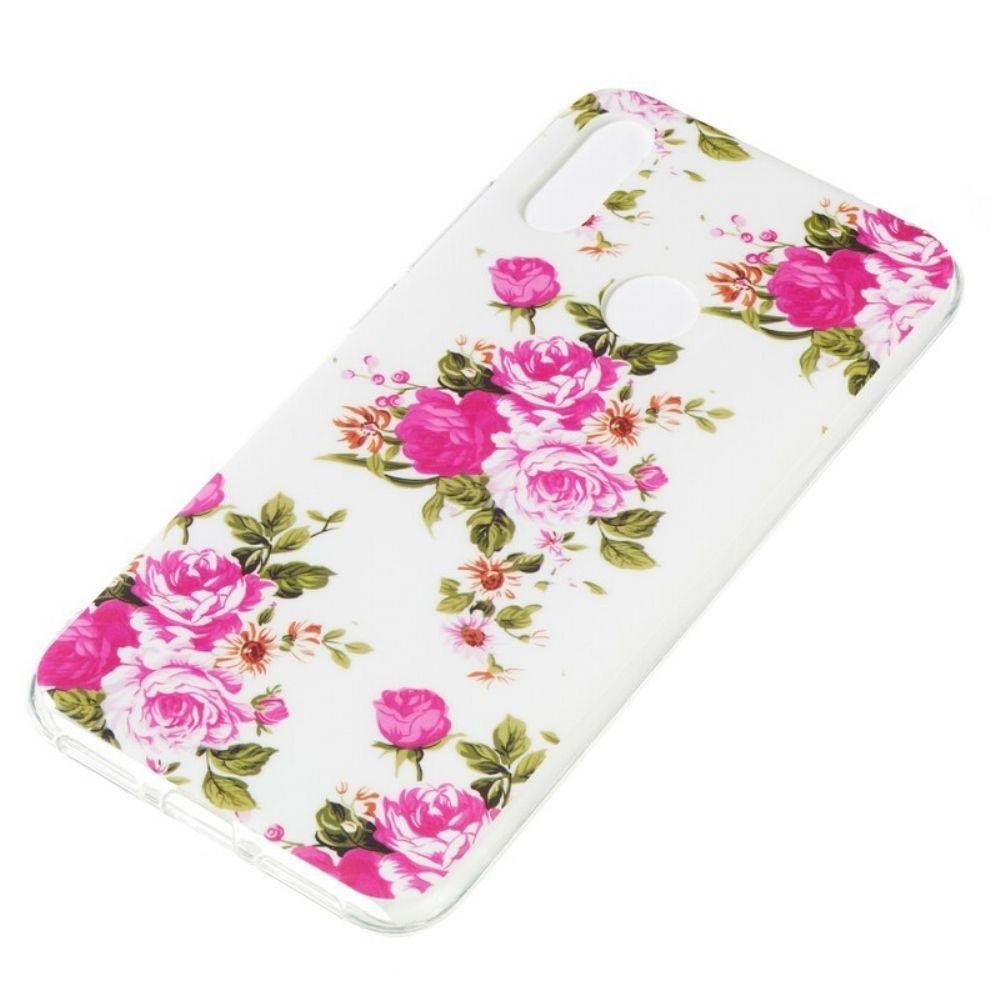 Hoesje voor Xiaomi Redmi Note 7 Fluorescerende Vrijheidsbloemen