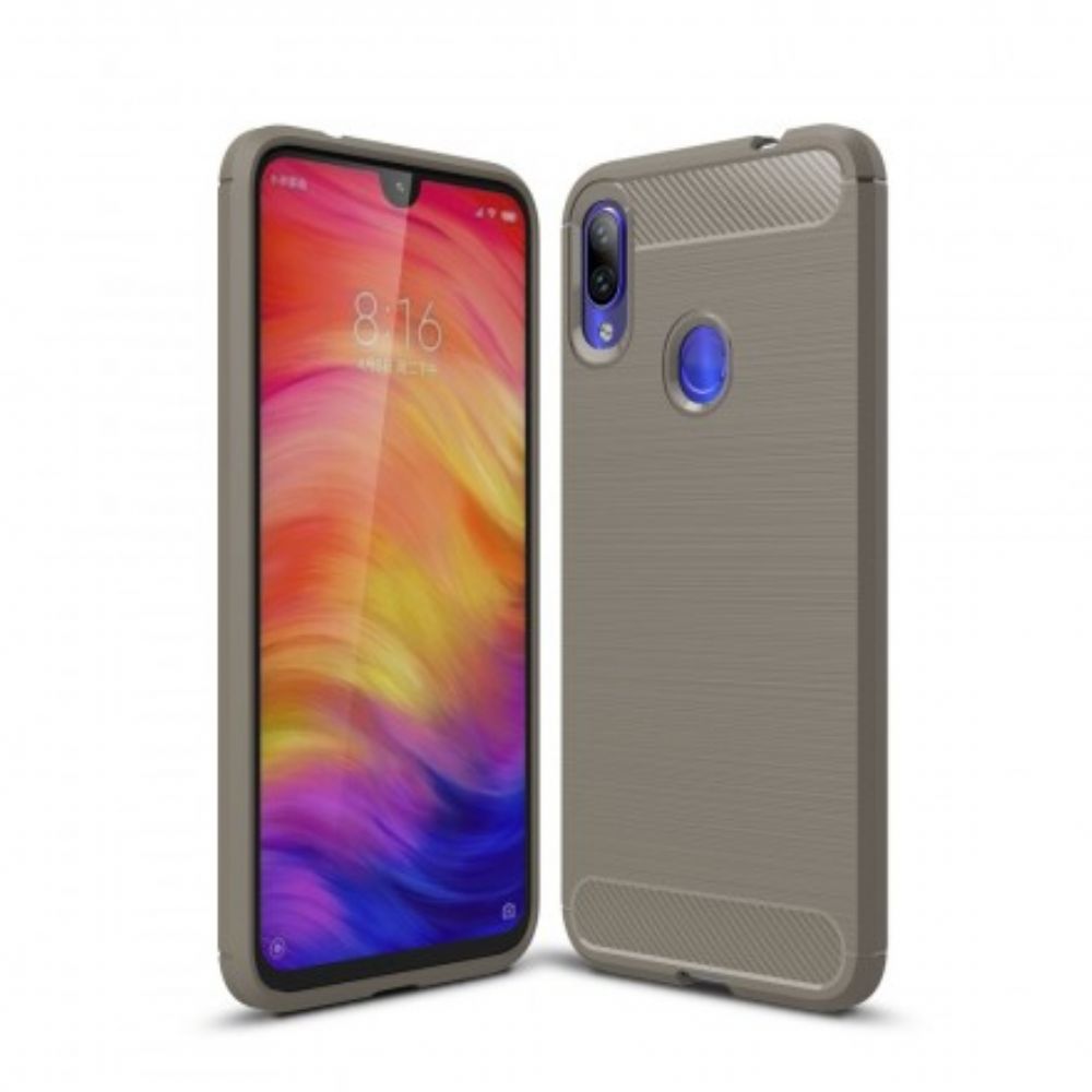 Hoesje voor Xiaomi Redmi Note 7 Geborstelde Koolstofvezel