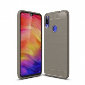 Hoesje voor Xiaomi Redmi Note 7 Geborstelde Koolstofvezel